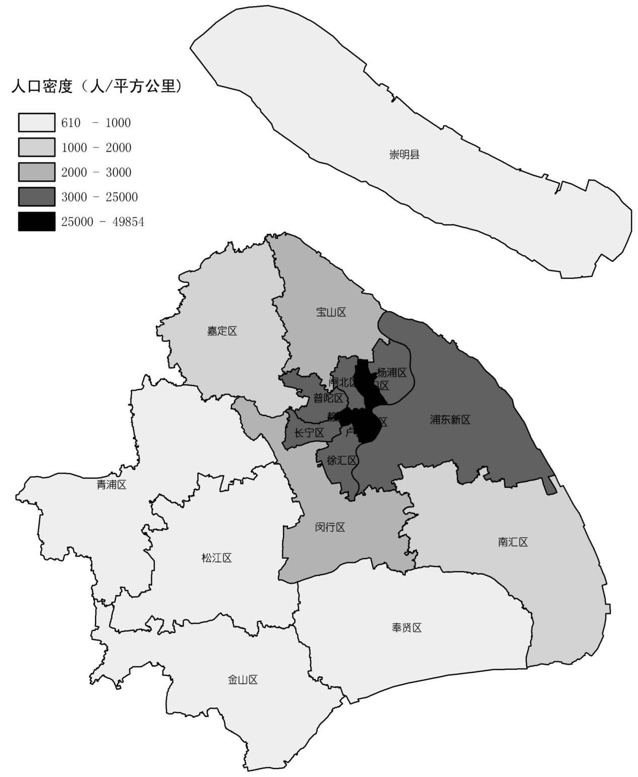 中国人口分布_上海市人口分布